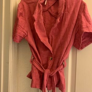 Free people Tierra top and shorts summer set